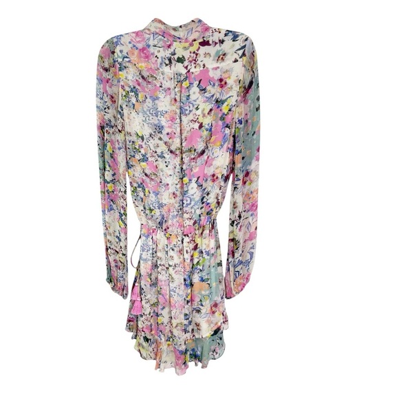 ROCOCO SAND Floral Print Wrap Mini Dress Size XS - Picture 5 of 13